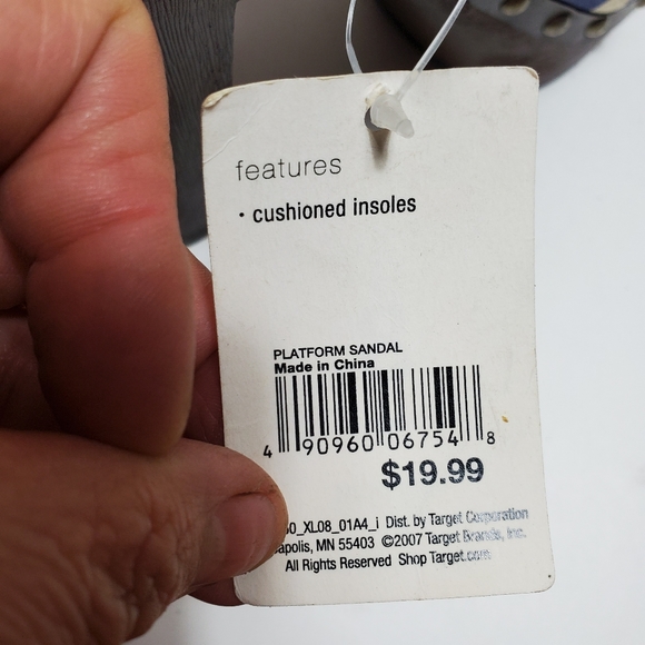 Xhilaration Tobbyn Platform Slingback Open Toe Heel, Multicolor, Sz 8. - Picture 8 of 11